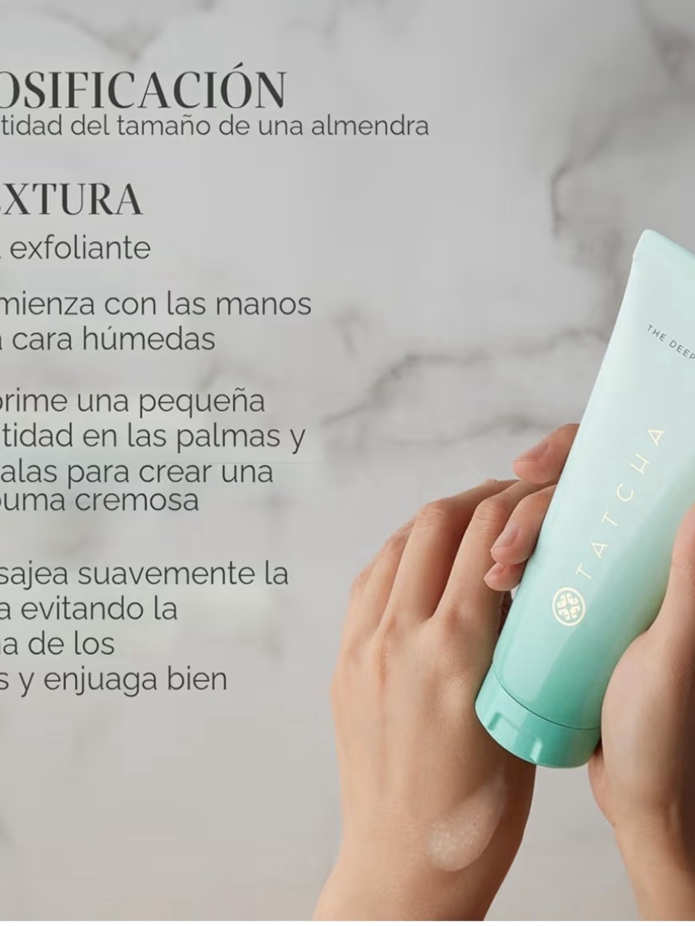 TATCHA The Deep Cleanse Exfoliating Face Wash Minimizes Oil & Pores - Picture 5 of 6